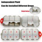 Tcare Portable Pill Case Folding Plastic Empty Drug Organizer Pillbox Travel