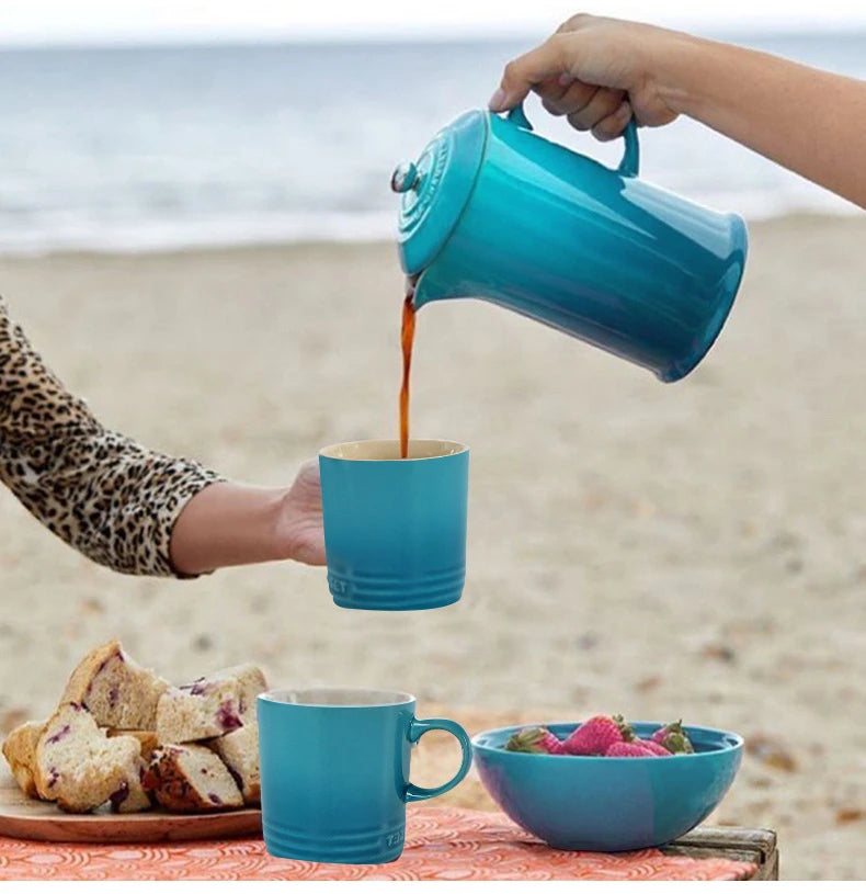 350 Mlnew Creative Macaron Mug Nordic Style Color Gradient Ceramic Cups