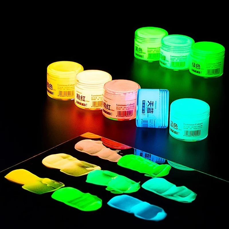 Glow-in-the-dark 20ml Fluorescent Acrylic Pigment