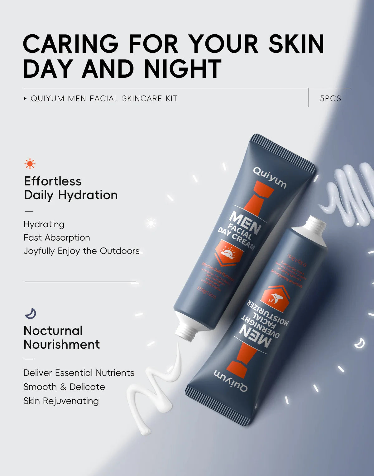 Men's Skincare Set 5pcs