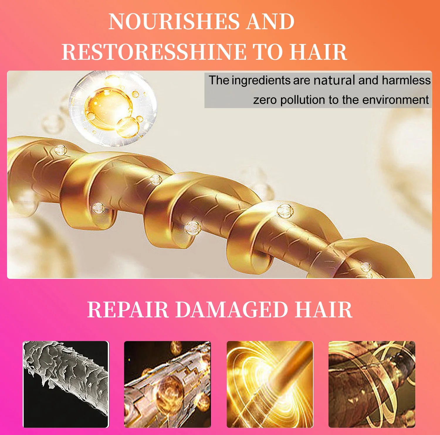 Batana Oil Hair Conditioner Smoothing Nourishing Repair Moisturizing Frizz Vitamin E