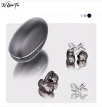 Clip-On Earbuds Wireless Bluetooth 5.4 Comfortable Open Ear Headphones with Aurora Earrings 50h Play Christmas Gifts