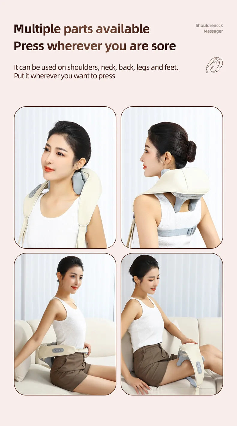 Neck Massager for Pain Relief with Heat