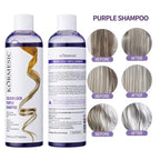 Professional Purple Shampoo Yellow Removal Post Dyeing Gray Hair Bleached Highlighted Revitalize 300ml