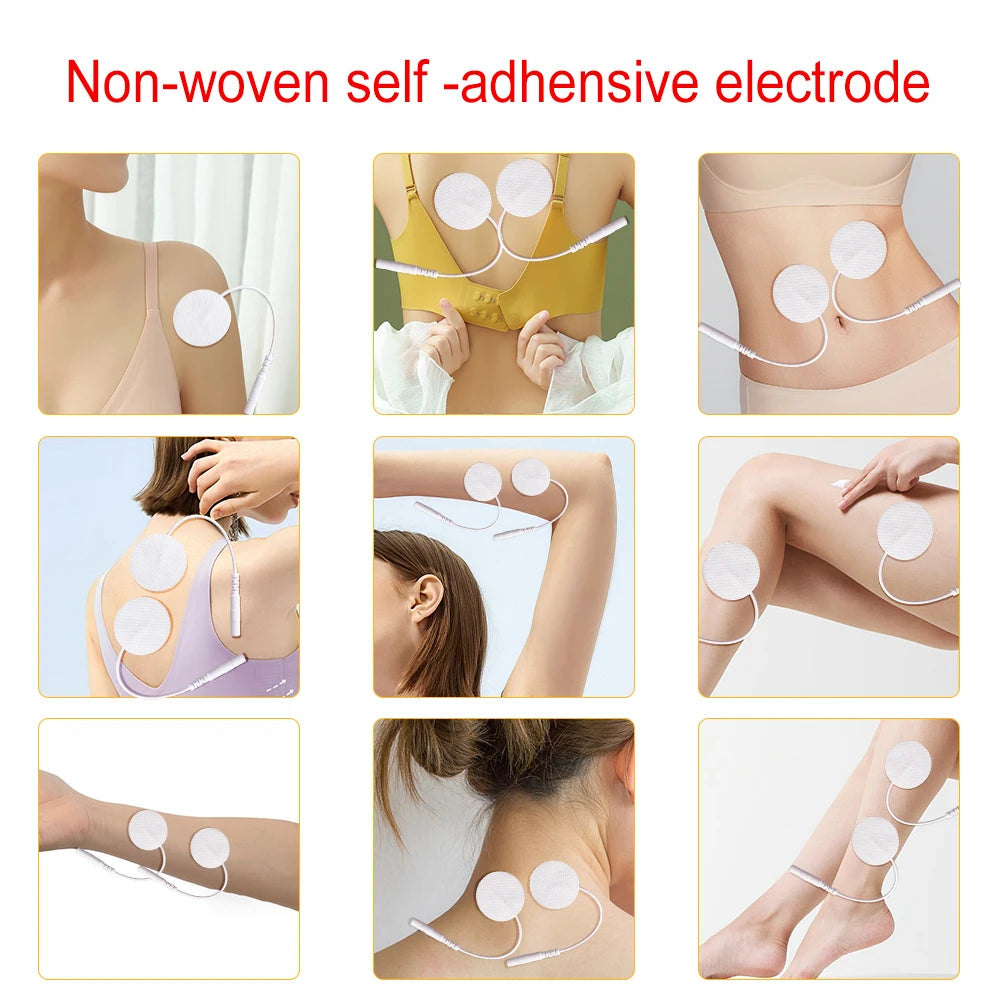 50/100Pcs 3cm Round Electrode Pads For Tens EMS Muscle Stimulator Massager Reusable