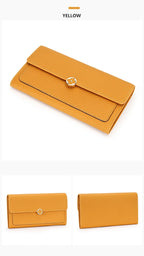 Women's Wallet Full Leather Long Wallet First Layer Cowhide Leather Clutch