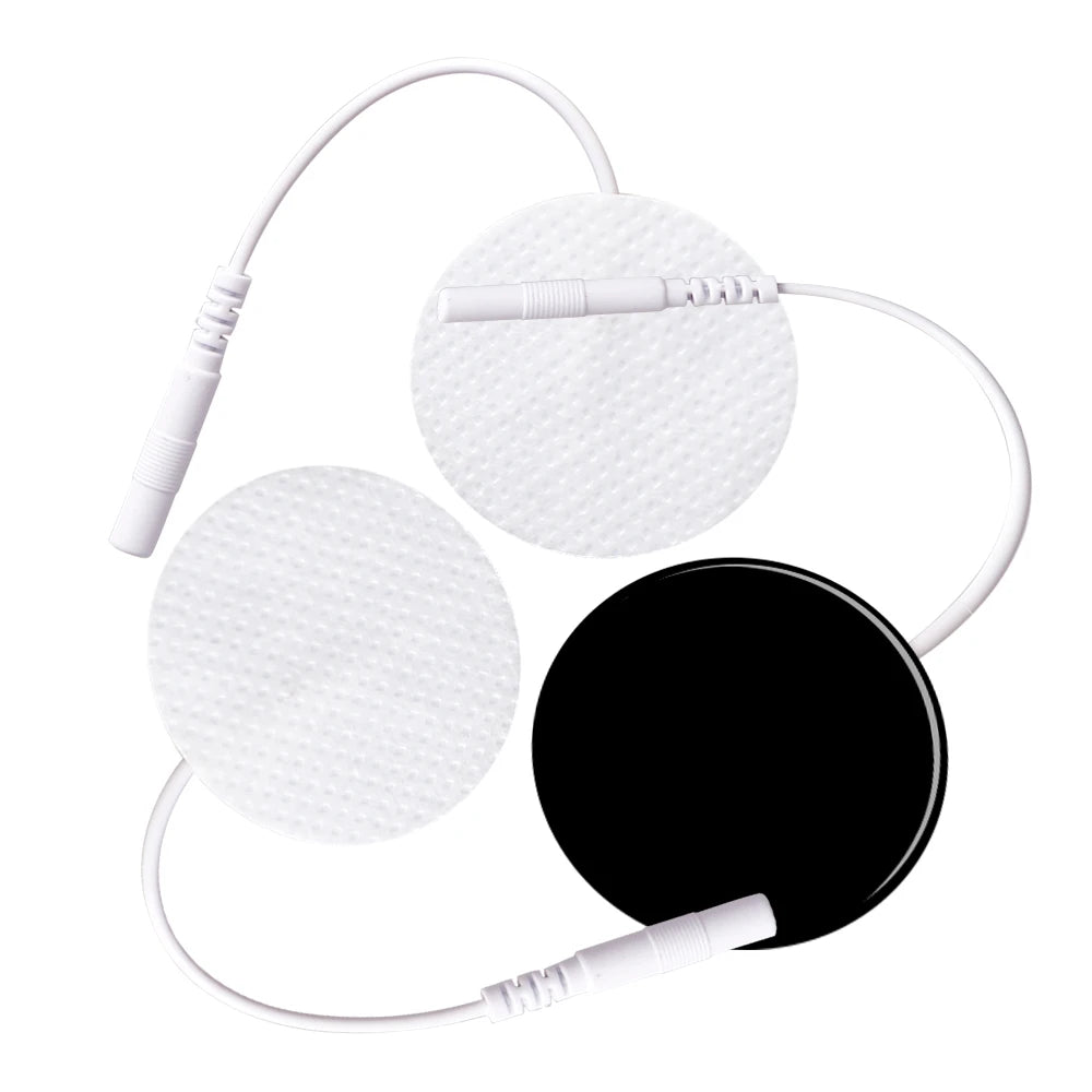 50/100Pcs 3cm Round Electrode Pads For Tens EMS Muscle Stimulator Massager Reusable