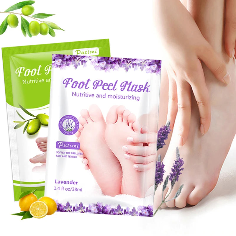 6 packs Exfoliating Foot Mask Dead Skin Remover Moisturizing