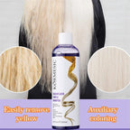 Professional Purple Shampoo Yellow Removal Post Dyeing Gray Hair Bleached Highlighted Revitalize 300ml