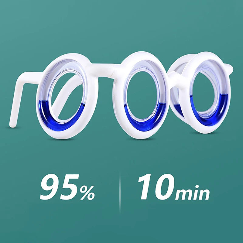 1Pc Anti-Motion Sickness Liquid Glasses Portable Lensless Driving Anti-Sickness For Children Adult