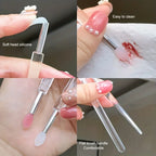 8PCS Silicone Lip Brush with Lid Lipstick Lip Gloss Eyeshadow Applicator