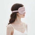 100% Mulberry Silk Sleep Mask Men Women Eye Cover Total Blackout Size 20 X 8.5cm