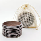 12PC Reusable Round Cotton Pads Makeup Remover Washable Round Bamboo Nursing