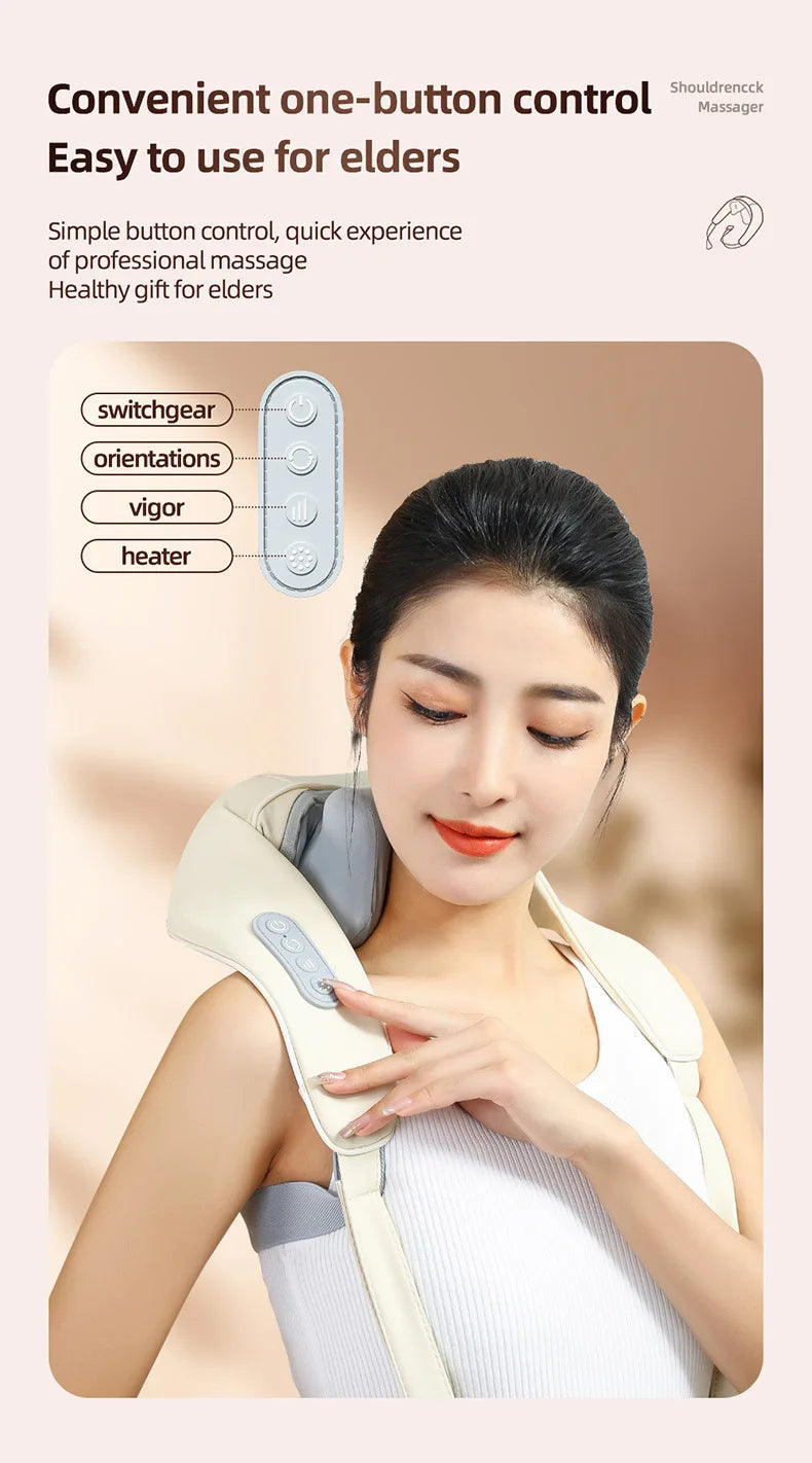 Neck Massager for Pain Relief with Heat