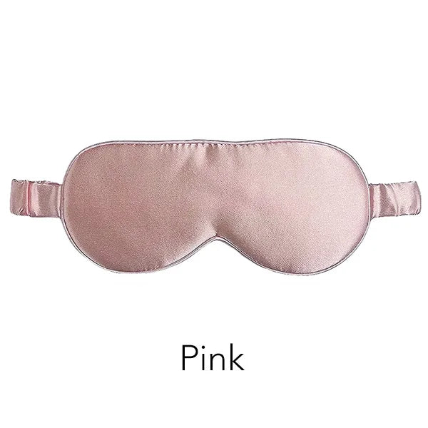 100% Mulberry Silk Sleep Mask Men Women Eye Cover Total Blackout Size 20 X 8.5cm