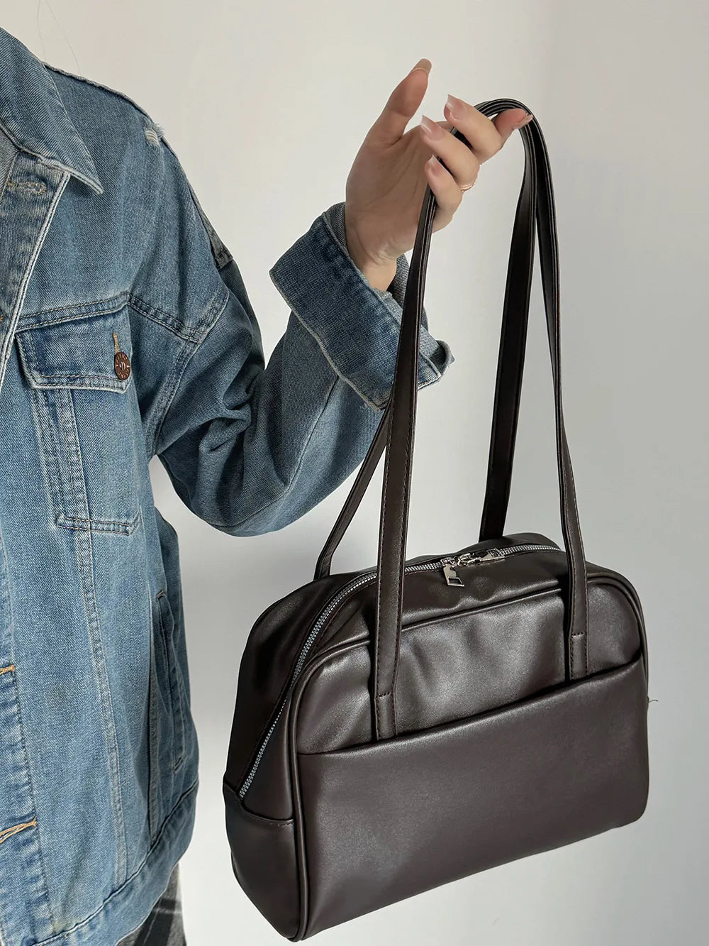 CGCBAG Vintage Designer Luxury Women Tote Casual Large Shoulder Bag High Quality Leather Ladies Handbags