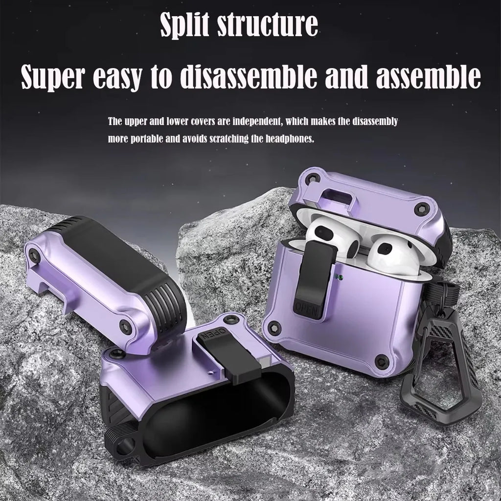 Security Lock Cover for AirPods Pro 3 2025 Pro 3rd Gen 2025 Headphone Fundas With Hook