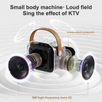 K12 Karaoke Machine 1/2 Wireless Microphones Portable 5.3 PA Bluetooth Speaker System RGB Lights Audio Home KTV