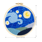 Punch Needle Kits for Beginners Adults Embroidery Starter Craft Tools Ocean Life Theme DIY Wall Art Gift for Women
