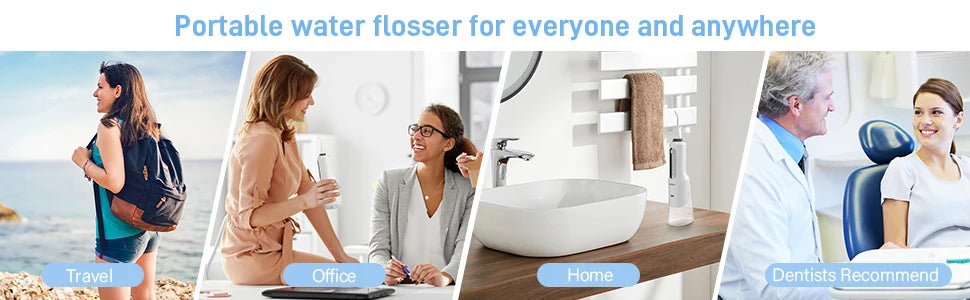 Sejoy Cordless Electric Water Flosser for Teeth Dental Portable Oral Irrigator Rechargeable