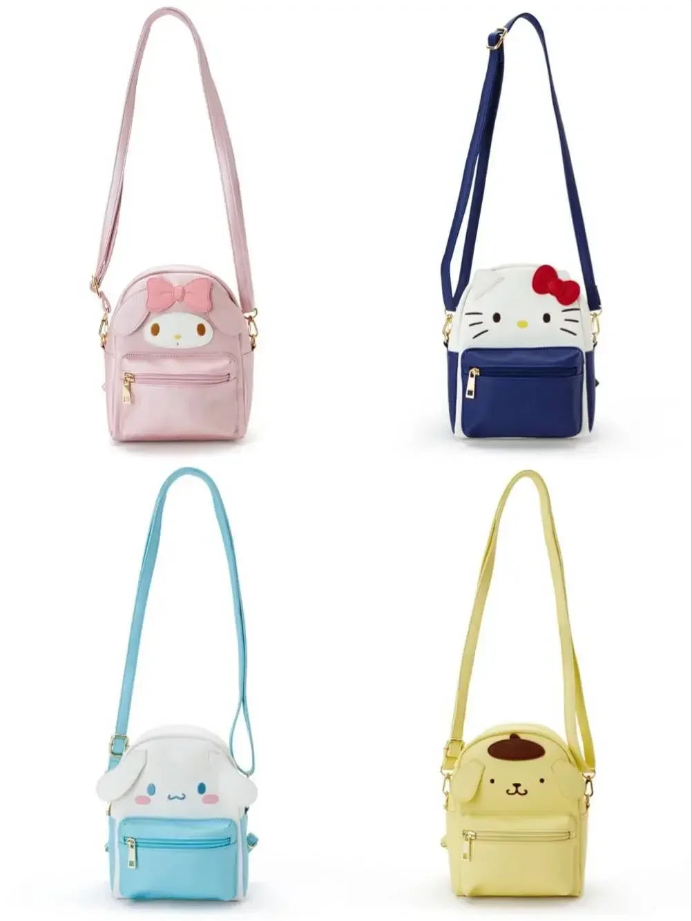 Sanrio Plush Bag Kawaii Kuromi Cinnamoroll Melody Cartoon Anime Crossbody Travel Women Girls Gifts