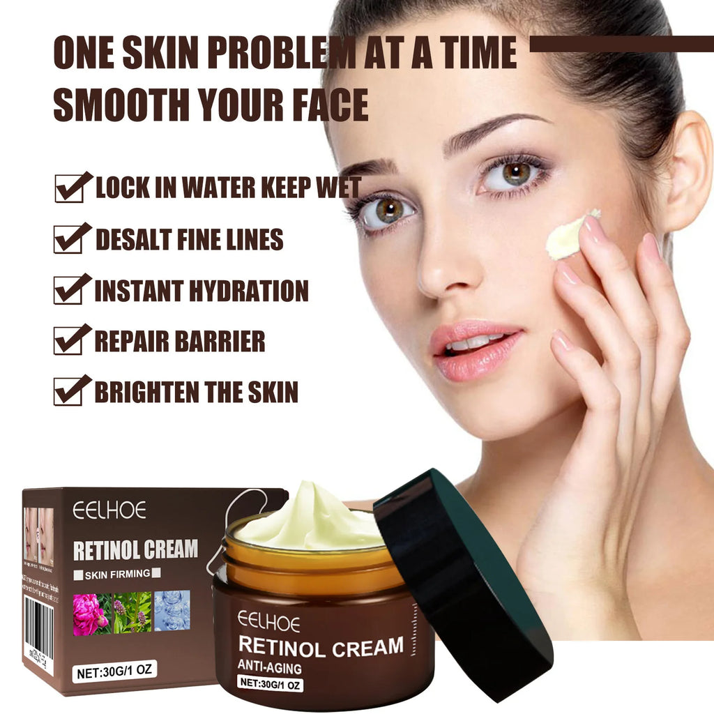 Retinol Wrinkle Remover Face Cream Firming Lifting Anti Aging Fade Fine Lines Moisturizing Whitening Korean