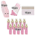 20/40PCS Suit 60ML Empty Pump Bottle Eyelash Shampoo Tool Travel Foam Dispenser Bottle Plastic Cleanser Soap Care