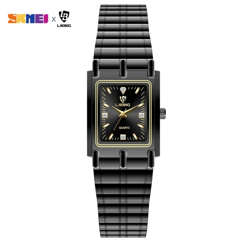 Luxury Gold Bracelet Wristwatch Quartz Watch For Men Women relogio masculino L1018