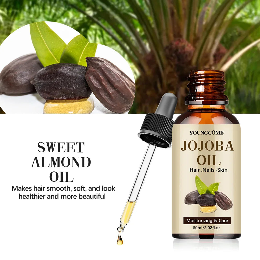 Organic Jojoba Oil For Face Hair Skin Nails Hair Relaxer