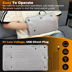 USB Portable Hand Warmer Rechargeable Plush Reusable Electric Heater Home Winter Feet Abdomen