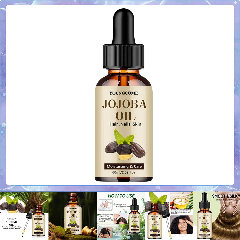 Organic Jojoba Oil For Face Hair Skin Nails Hair Relaxer