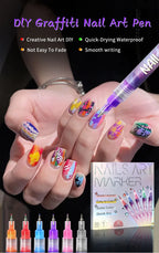 Nail art Markers Customized Special Needle Tube Pens Hand Drawn Outline Acrylic Paint