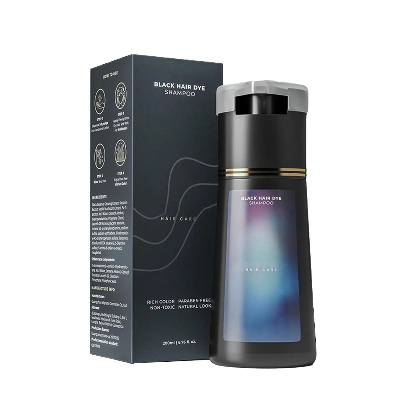 Polar Hair Dye Shampoo for Gray Hair Coverage Instant for Women