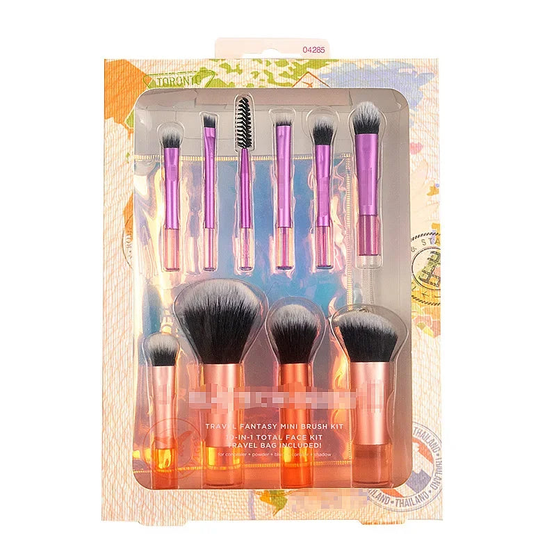 Set of Makeup Brushes Powder Blusher Halo Dye Brush Eye Shadow Brush Beauty Egg