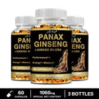 Panax Ginseng + Ginkgo Biloba Improves Memory Mental Performance Immune Support Maintain Overall Health