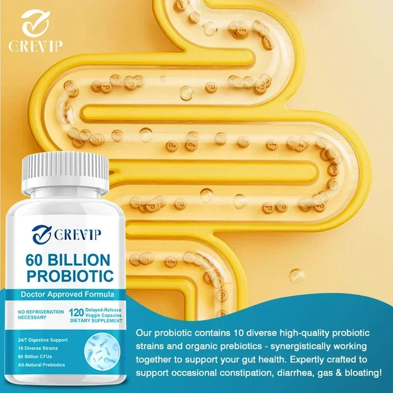 60 Billion Probiotics To Promote Healthy Digestion