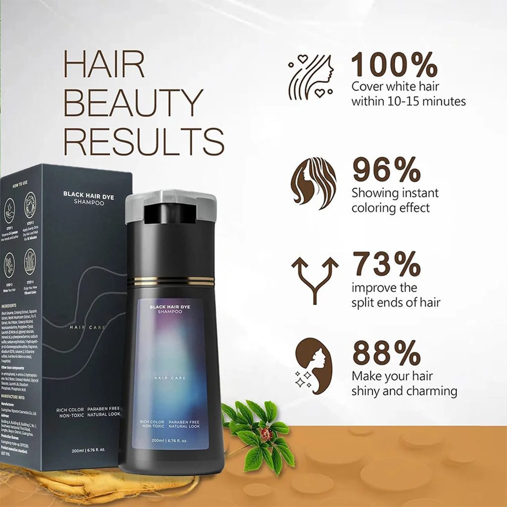 Polar Hair Dye Shampoo for Gray Hair Coverage Instant for Women
