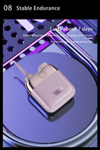 YUESI Portable Water Flosser Travel Mini Dental Irrigator 2 Nozzles 4 Modes Continuous Flow Plaque Busting Teeth Cleaning