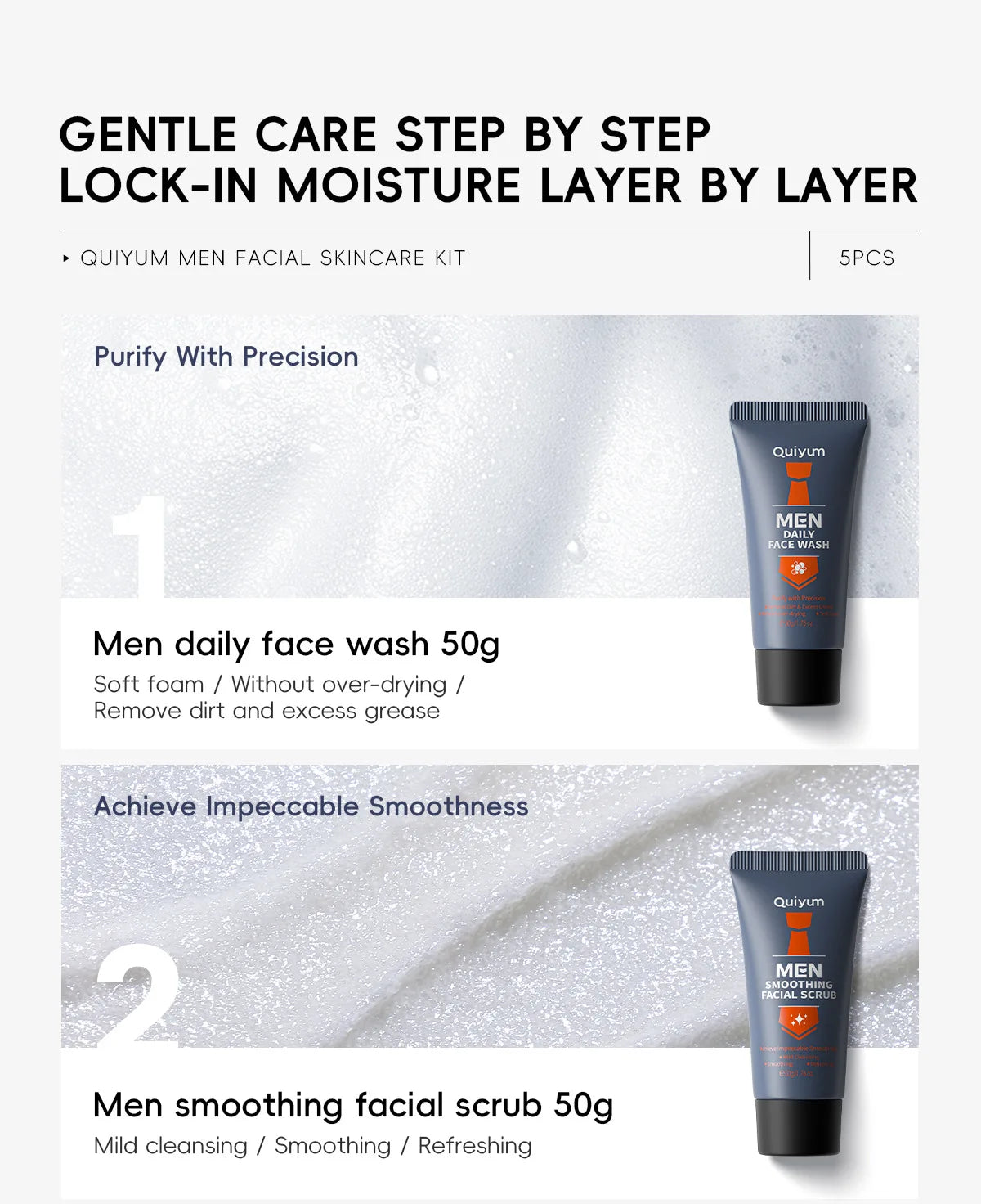 Men's Skincare Set 5pcs