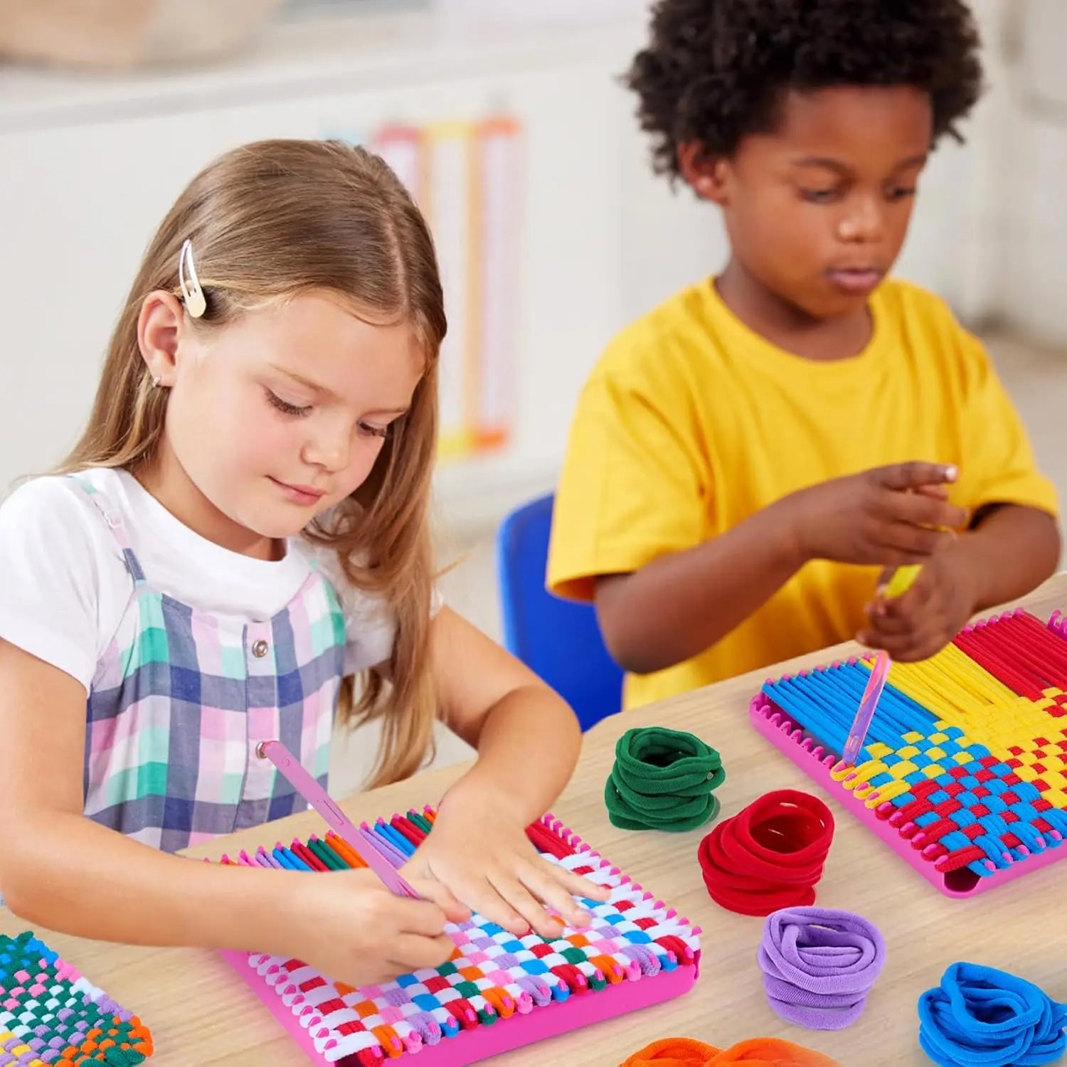 Weaving Loom Kit DIY Arts Crafts for Kids Adults Ideal Gifts Ages 5 6 7 8-12 13, Easy Potholder