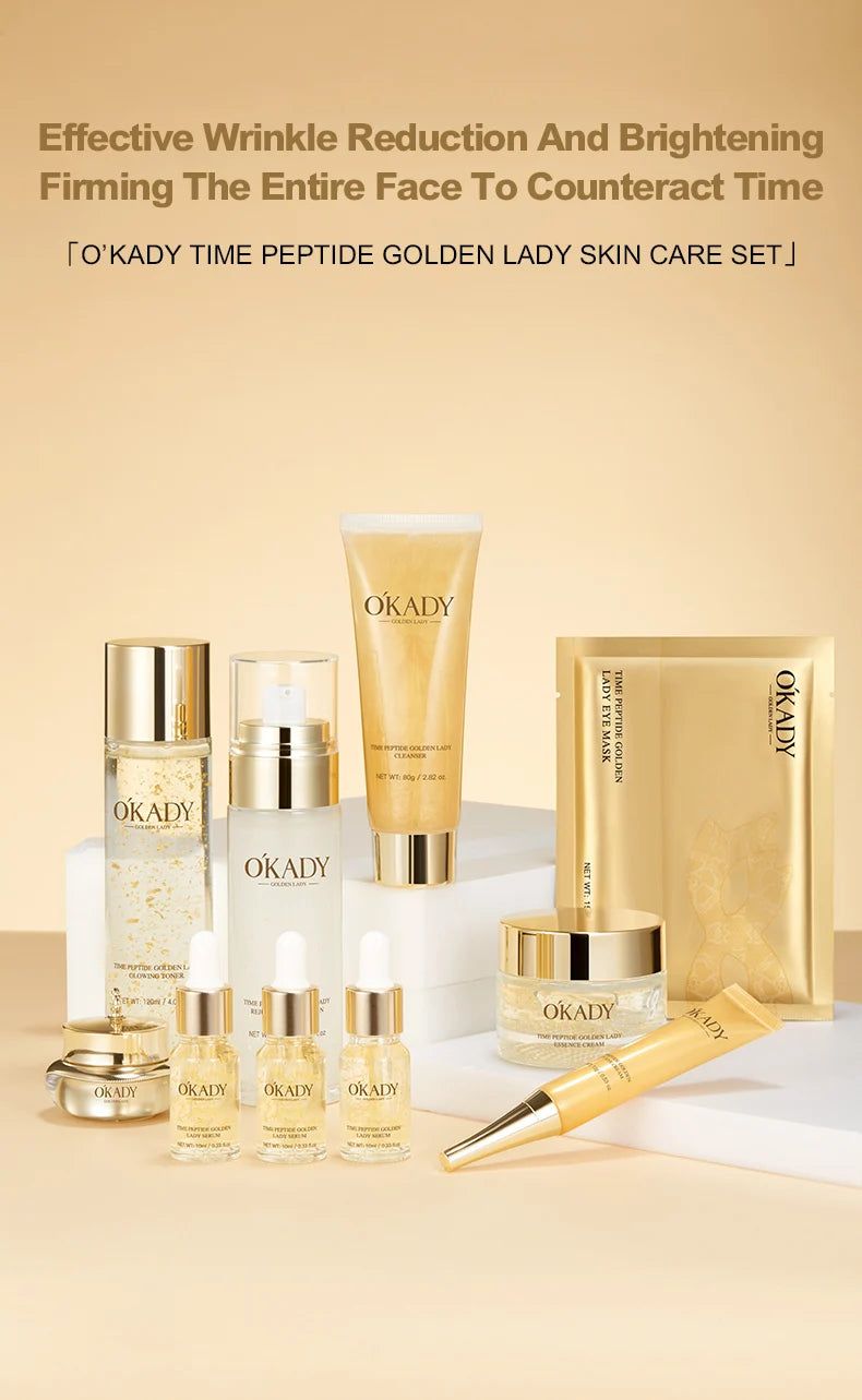 OKADY Skin Care Set Anti Aging 10-piece