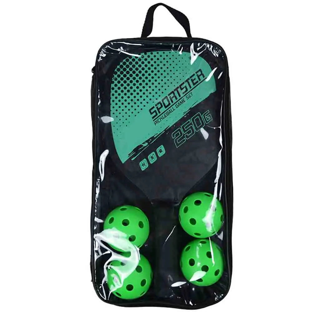 Pickleball Rackets Set Paddles Set of 2 & 4 Pickleballs Sports Accessory