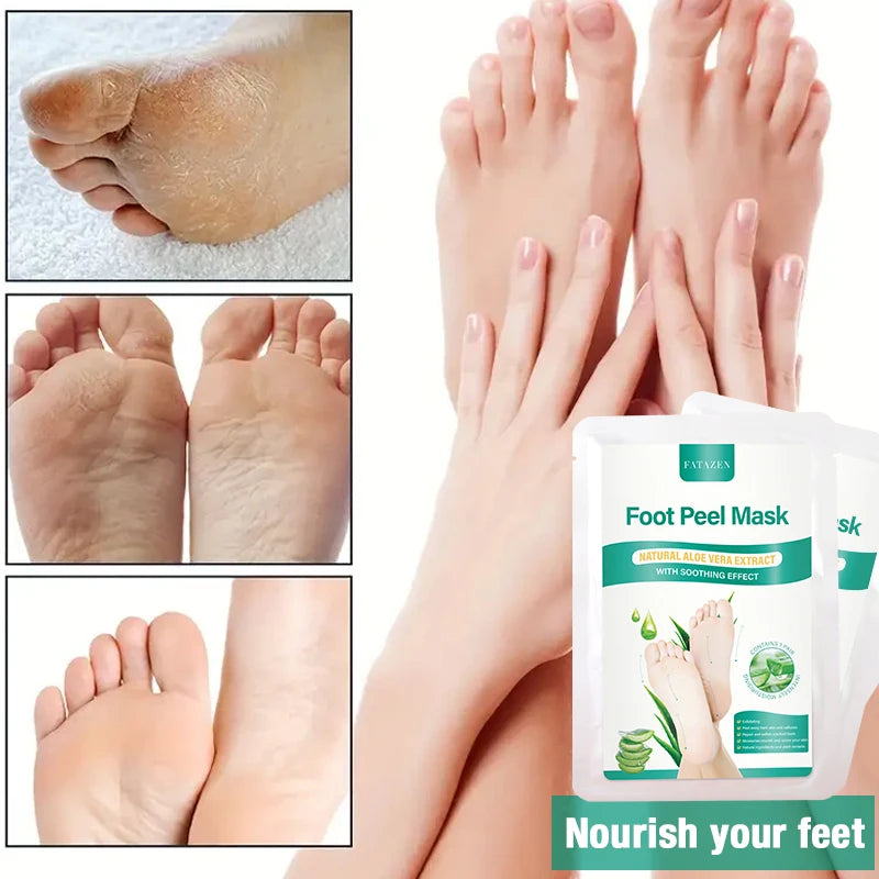 Aloe Foot Peel Mask For Dry Rough Cracked Feet