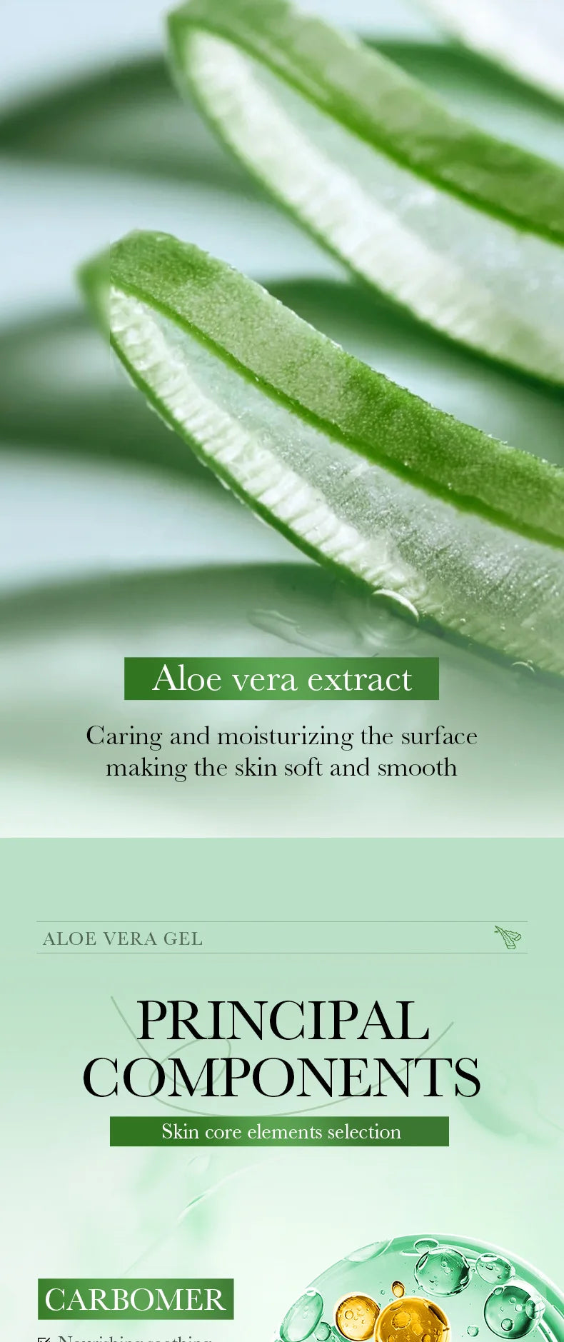 300g BIOAQUA Moisturizing Soothing Aloe Vera Gel Rejuvenating Hydrating Face Cream Skin Care