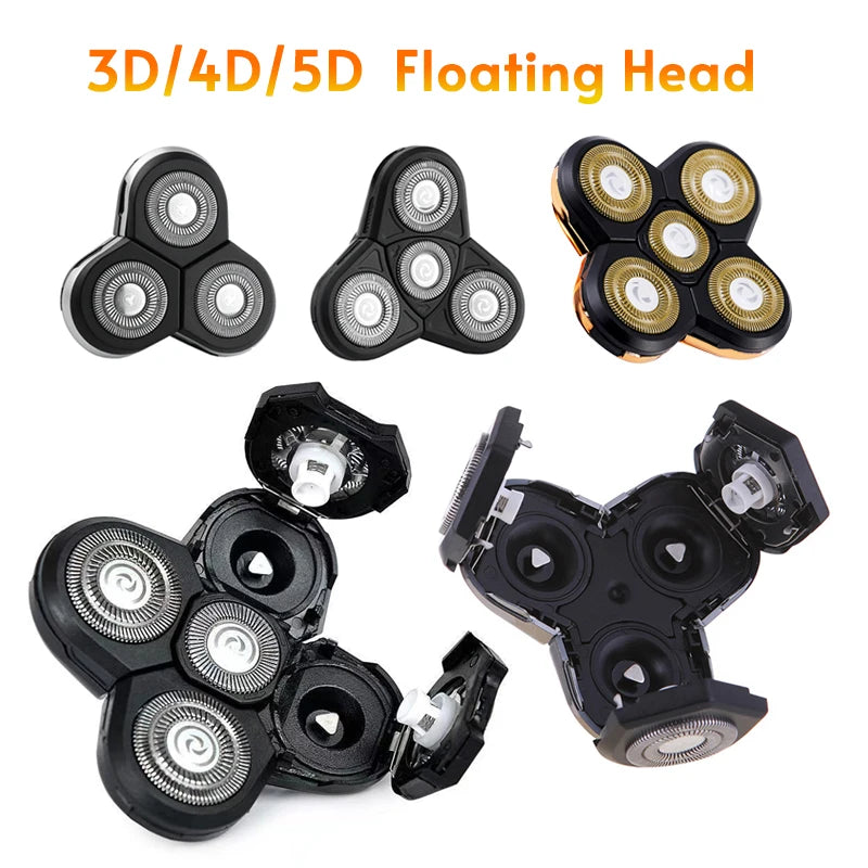 Replacement Electric Shaver Head 3/4/5 Cutter Floating Head