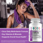 Women’s 50+ Complete Multivitamin Supports Brain, Heart, Digestive and Immune System Health Boosts Metabolism