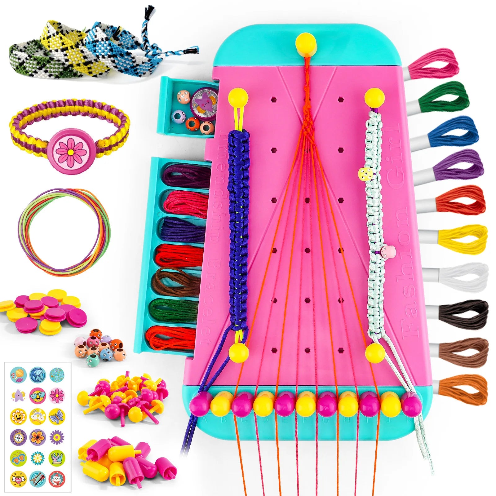 Bracelet Making Kit for Girls Friendship Arts Crafts DIY Jewelry