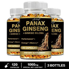 Panax Ginseng + Ginkgo Biloba Improves Memory Mental Performance Immune Support Maintain Overall Health