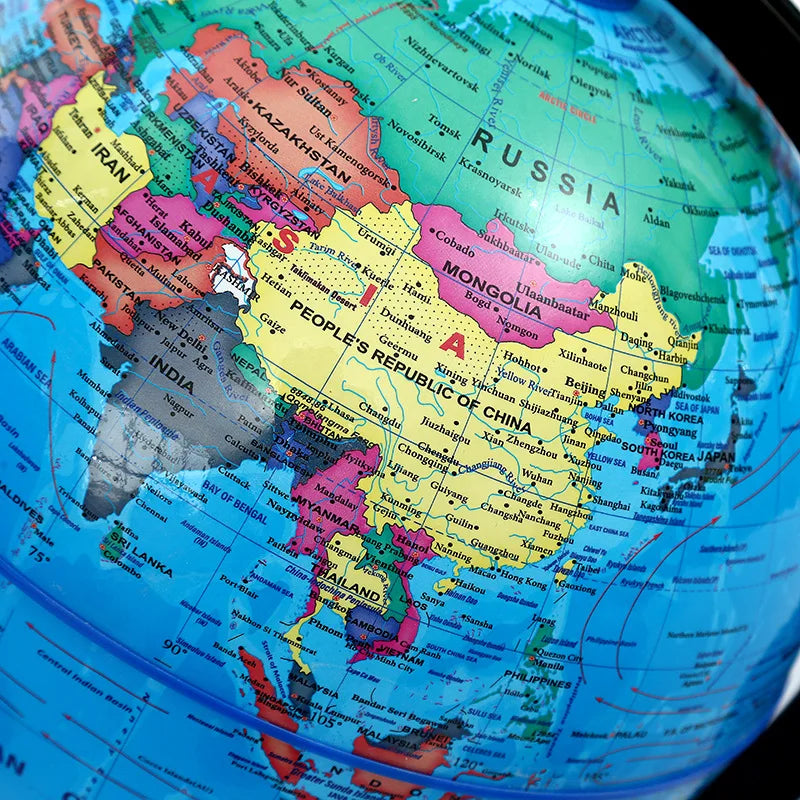 10.6cm Adults Children Discovery Learning Kids 6-12 World Map 360 Degree Ball Standard Teaching Globe English