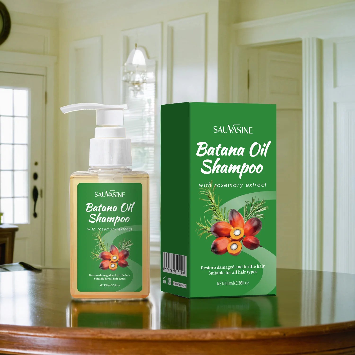 Batana Oil Shampoo and Conditioner Strengthens Restore Damaged Cleansing Dandruff Control Hair Growth